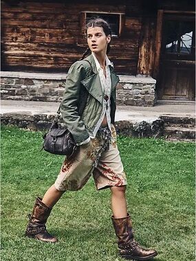 FREE PEOPLE BALI ARMY GREEN SIMONE JACKET SZ M
